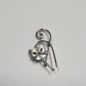 Vintage Danecraft 925 Sterling Silver Mid-Century Modern Cat Pin